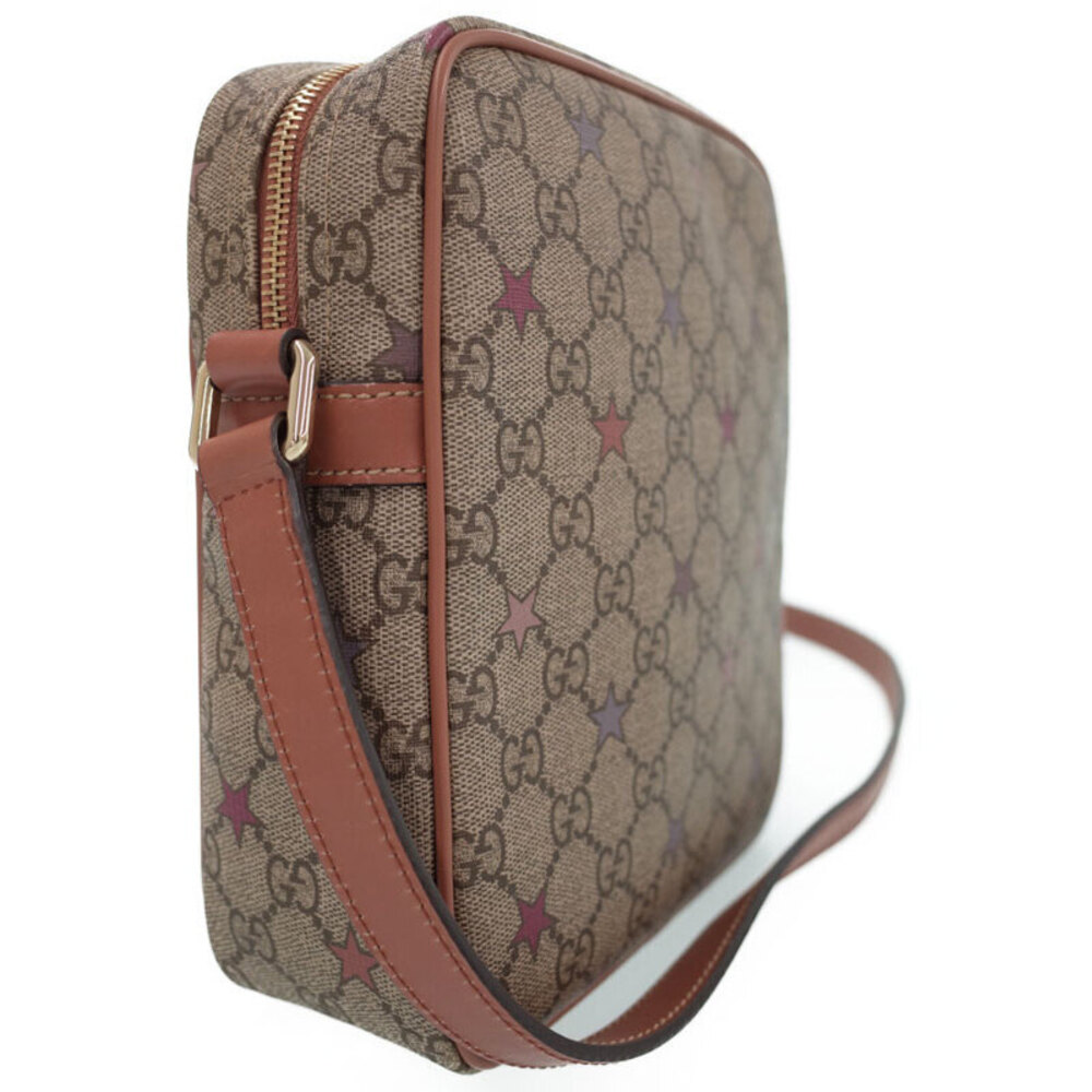 Gucci Bag Monogram GG Brown Messenger Plus Crossbody Flat
